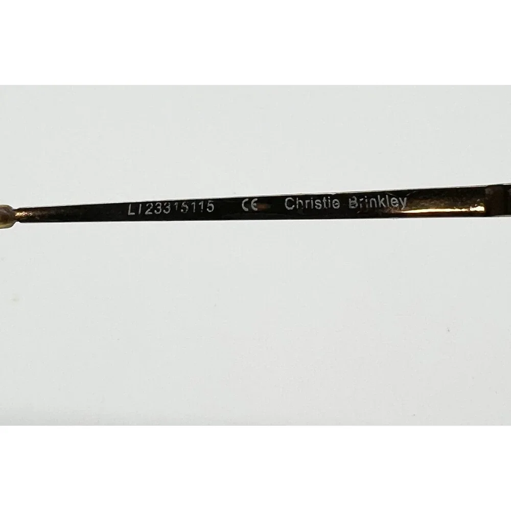 Christie Brinkley Eyeglasses Womens Brown C304 BRN Oval Full Rim 49-16-135